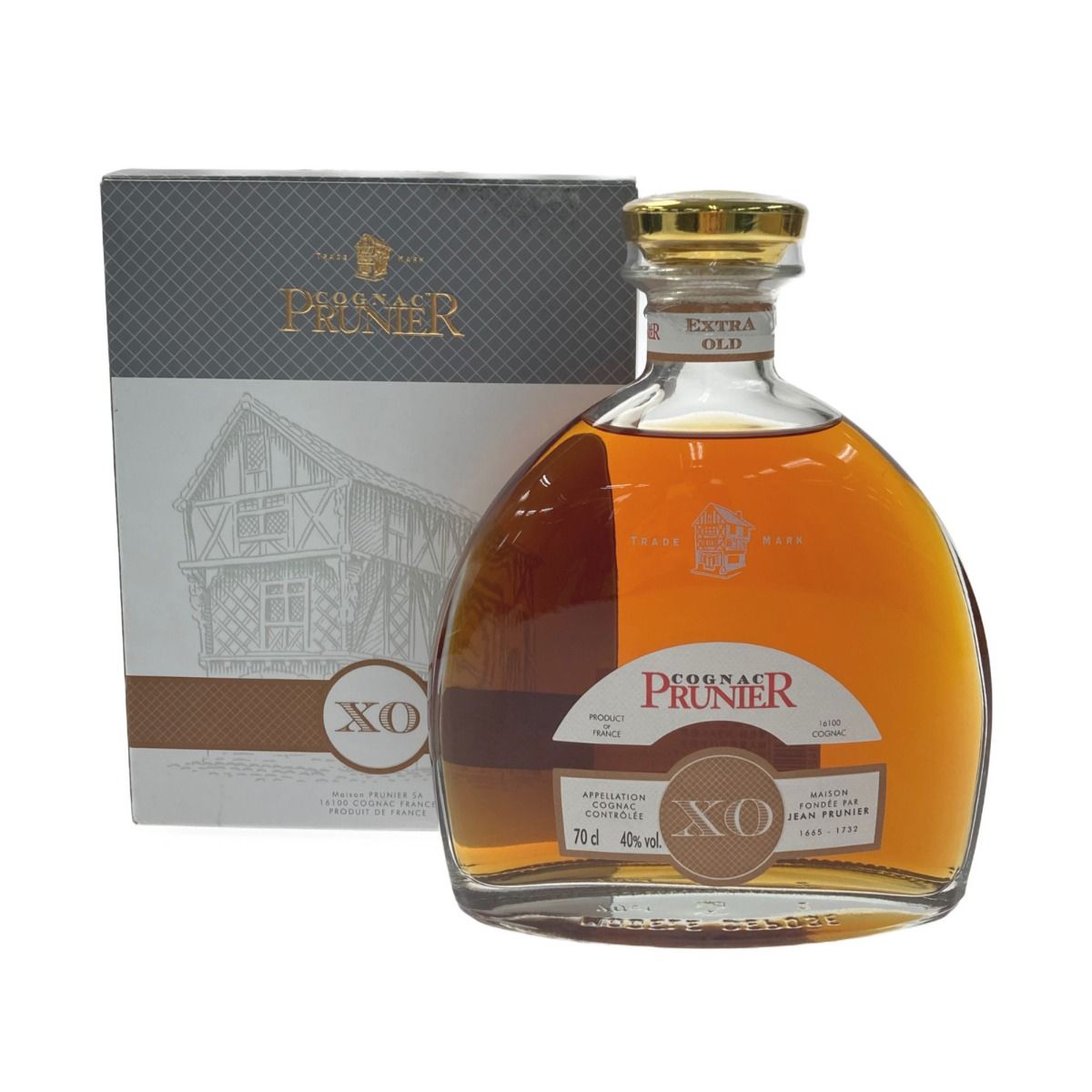 XO PRUNIER COGNAC 700ml プルニエ ブランデー 未開栓 - 酒