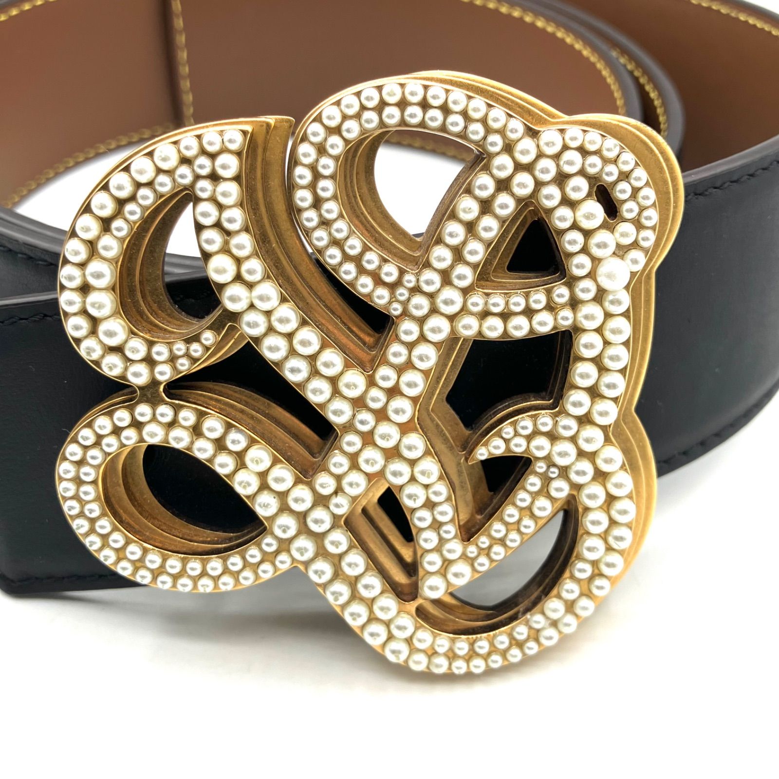 鑑定済み】正規品 LOUIS VUITTON ルイヴィトン ベルト LV ダイナスティ  