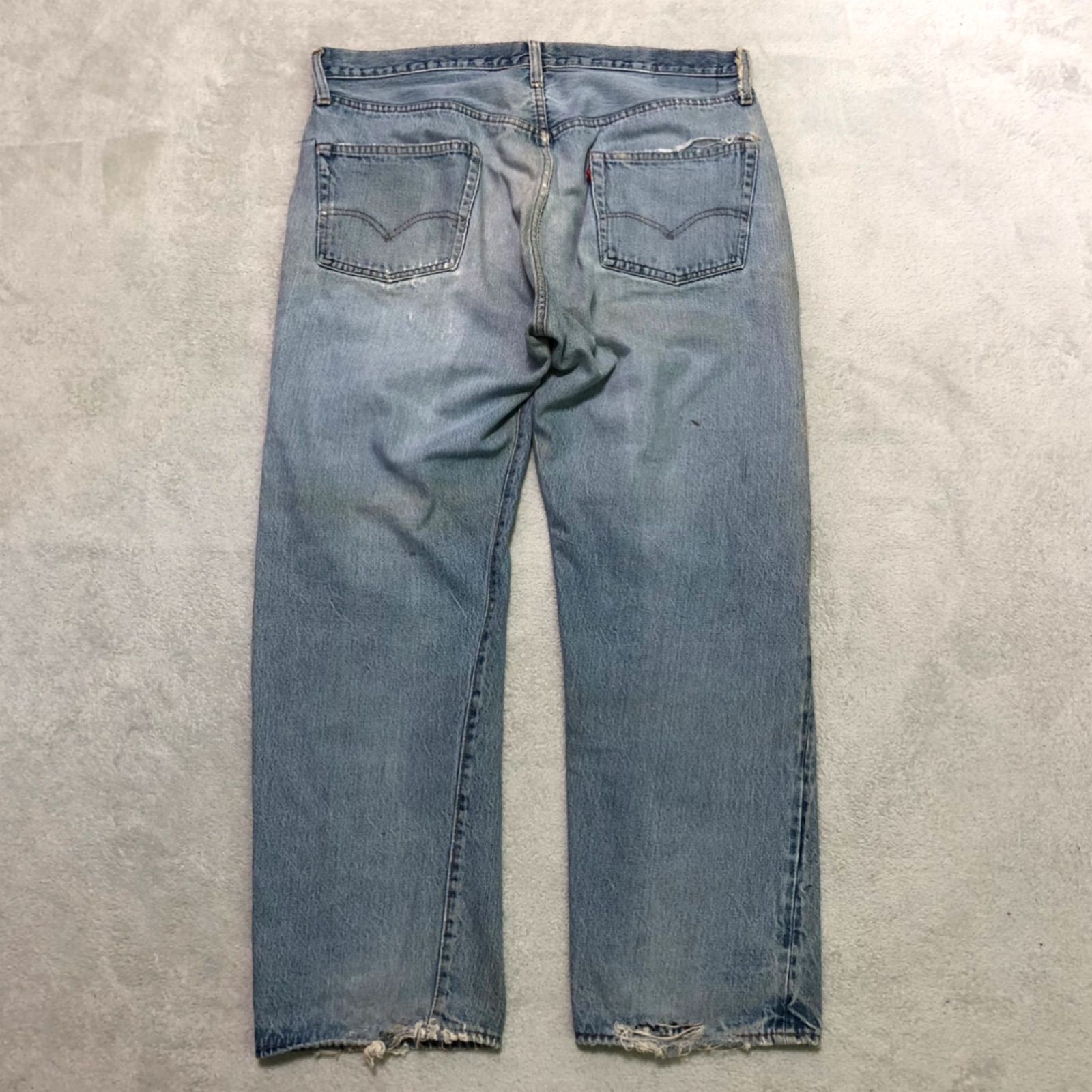Levi's 501 デニムパンツ 70's 66後期 赤耳 ボタン裏刻印 '6' 一