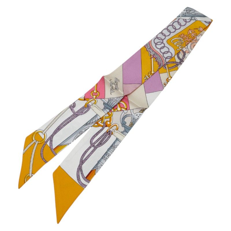 エルメス ツイリー CLIQUETIS クリケティス マルチカラー シルク