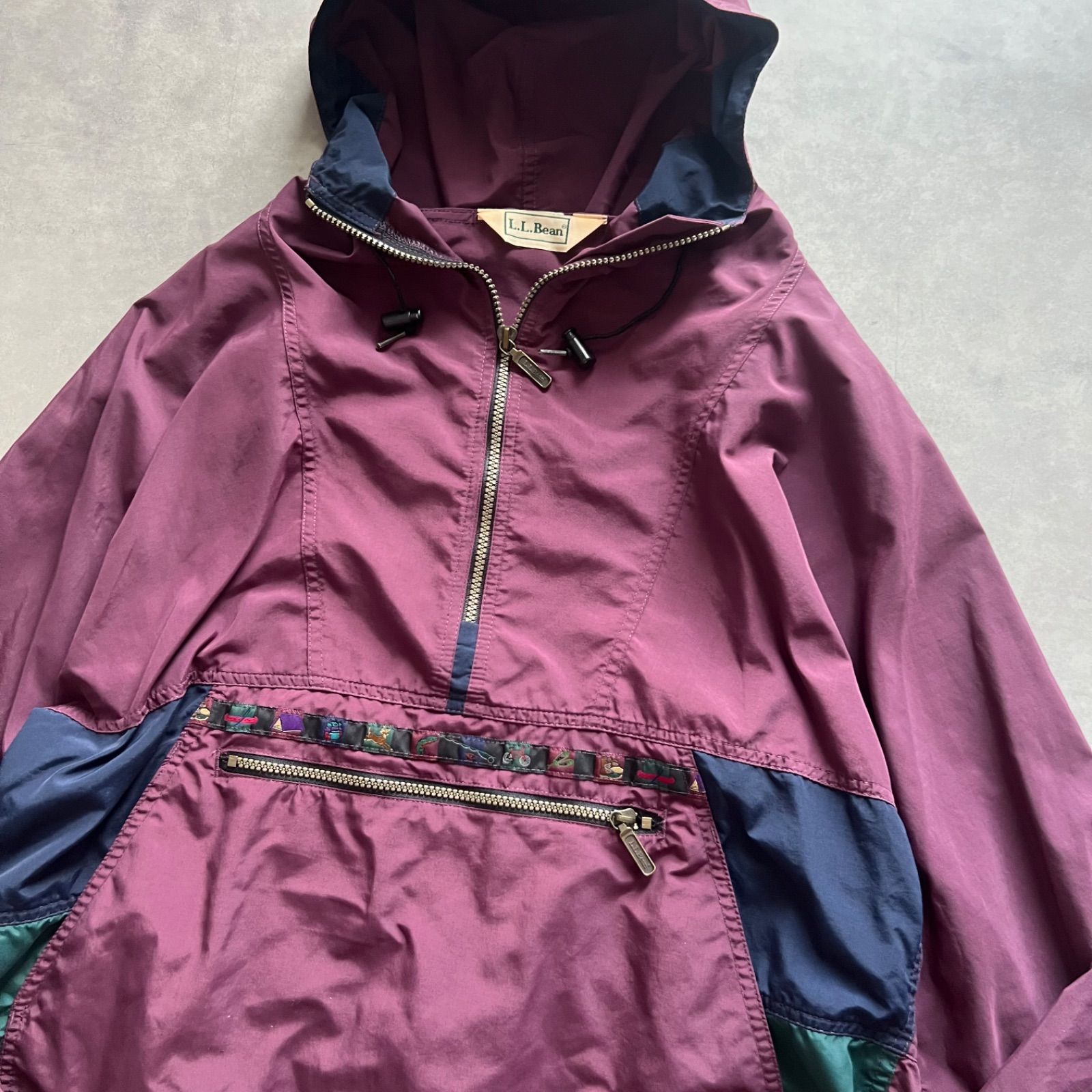 80s L.L.Bean nylon anorak parka エルエルビーン アノラック