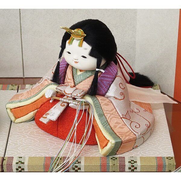 ♡松﨑 幸一光作 雛人形 五人飾 ひいな 木目込み人形 ガラスケース