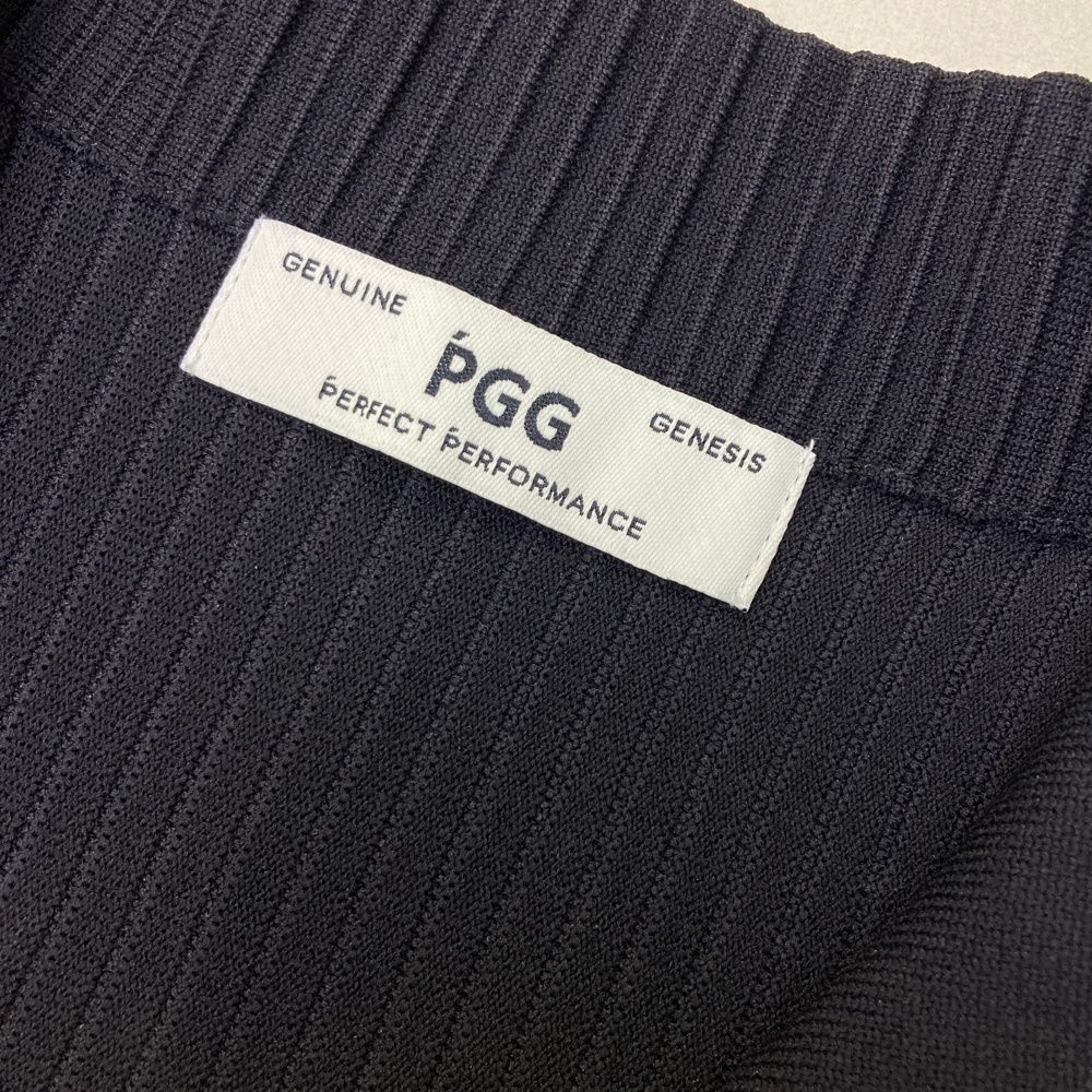 ハーフジップ 半袖ニットセーター