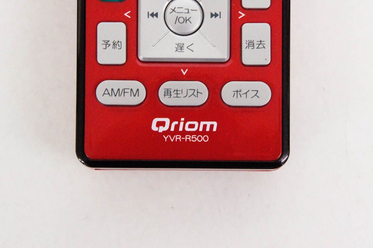 山善　キュリオム ラジオボイスレコーダー レッド YVR-R500 Amazon | Qriom キュリオム ラジオボイスレコーダー レッドYVR