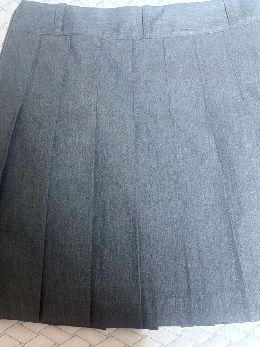 O!Oi プリーツ スカート グレー s 大人ボックスプリーツスカート