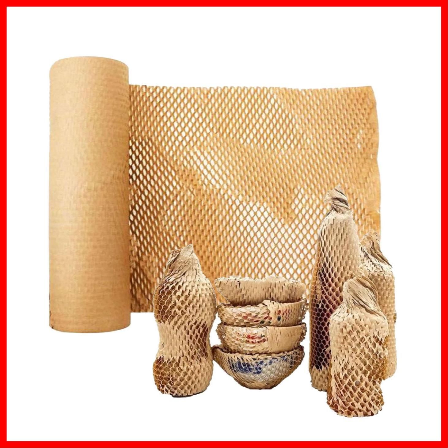 ロール クラフトペーパー 緩衝材 梱包材 包装紙 ハニカム紙 引っ越し 食器 S.fields.inc 38cm×20m