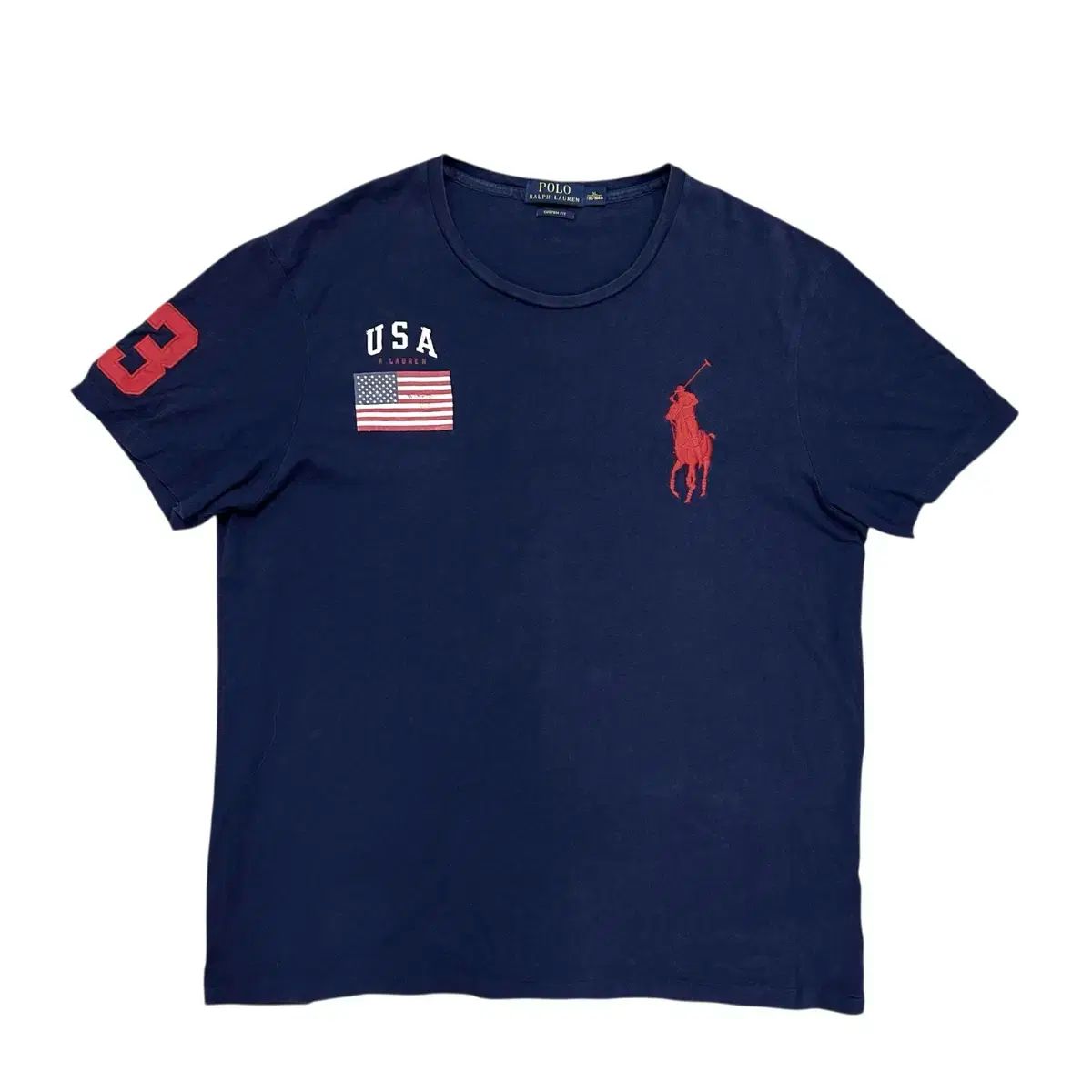 ポロ ビッグポニー 星条旗 半袖 XL