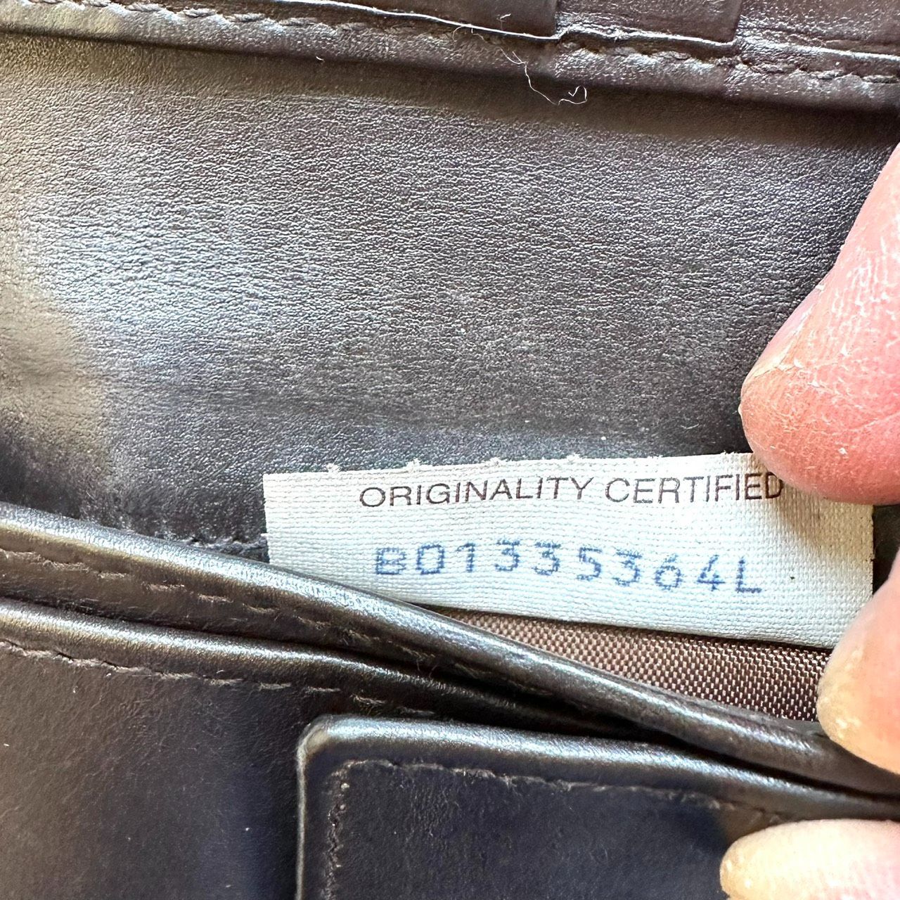  ボッテガヴェネタ BOTTEGA VENETA 二つ折り財布 イントレチャート ダークブラウン 二つ折り財布 折り財布