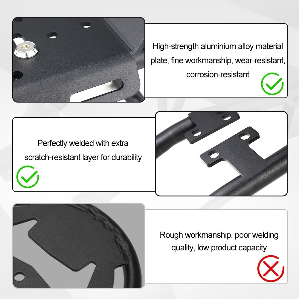 バイク 二輪 トップケースホルダーラック ラゲッジ リアテールボックスブラケット トランクサポート ヤマハ MT-07 MT07 MT 07 2014-2021 20 BRIGHTFACE_UK