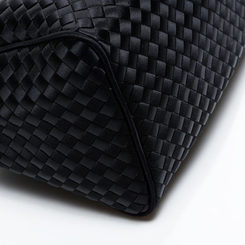 【希少】 ボッテガヴェネタ ハンドバッグ　イントレチャート　サテン w30 BOTTEGAVENETA ボッテガヴェネタ ハンドバッグ イントレチャート