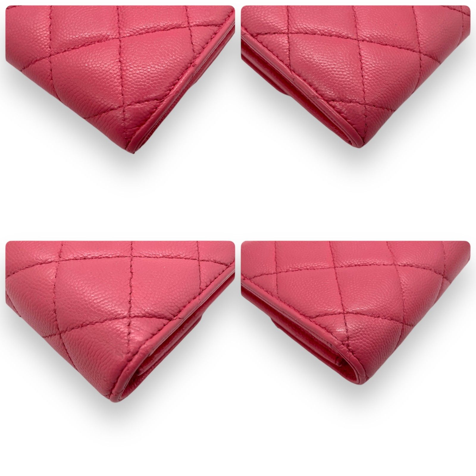 CHANEL シャネル 長財布 シリアルシール有り マトラッセ ピンク