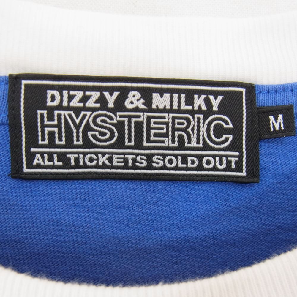 HYSTERIC GLAMOUR ヒステリックグラマー 02222CT11 LAY DAY WOMAN レイ デイ ウーマン オーバーサイズ Tシャツ ブルー系 M【中古】