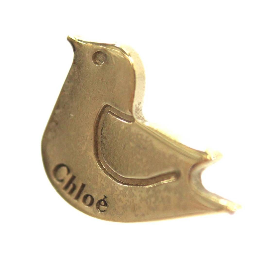 【通販激安】 鳥モチーフ Chloe/クロエ ピアス メルカリ - Bランク FS ゴールド その他