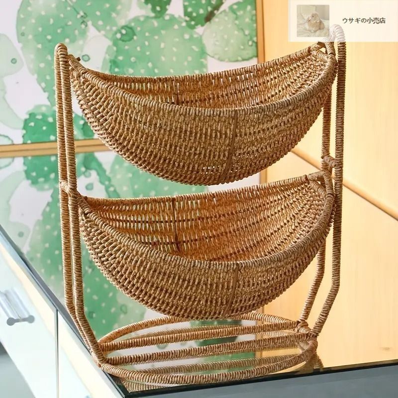 ダブルレイヤーバスケット バスケット