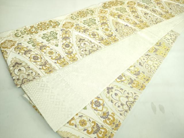 平和屋本店□極上 創業280年 誉田屋源兵衛 六通柄袋帯 唐織 正倉院花文  