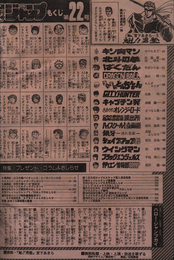 全国無料，新作】 集英社 1985年(昭和60年)の漫画雑誌 週刊少年