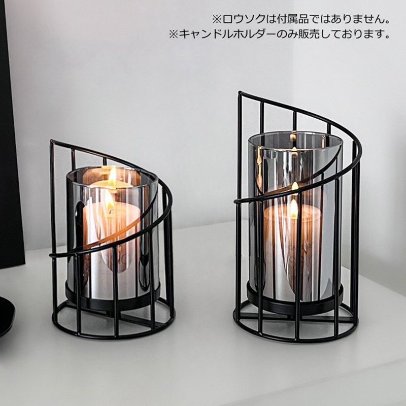 スウィングスタンド トール キャンドルホルダー ろうそく立て ガラス製　② Amazon.co.jp: MrMrKura ゴールド キャンドルホルダー ガラス製