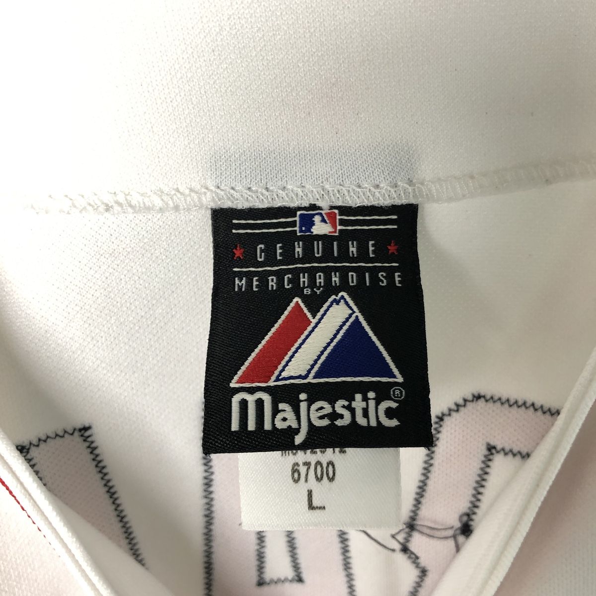 MLB ロサンゼルス・エンゼルス majestic ベースボールシャツ 海外古着 古着 majestic MLB LOS ANGELES ANGELS ロサンゼルスエンゼルス ゲーム