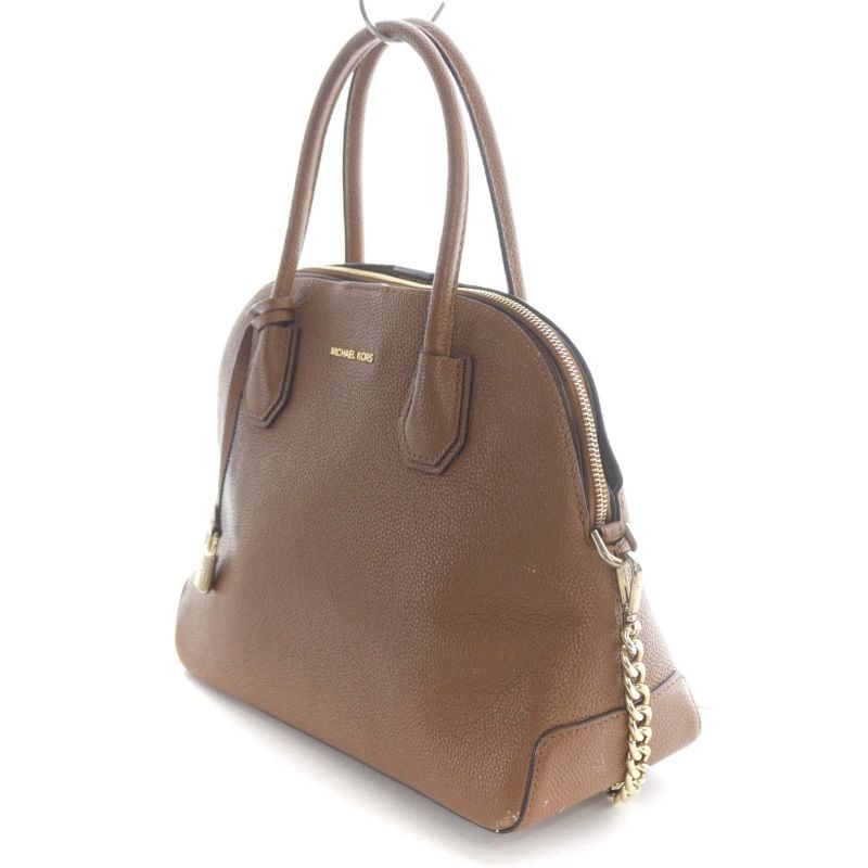 良品 マイケルコース 2way レザー ショルダー ハンドバッグ キャメル 茶色 MICHAEL KORS - 良品 マイケルコース 2way レザー ショルダー