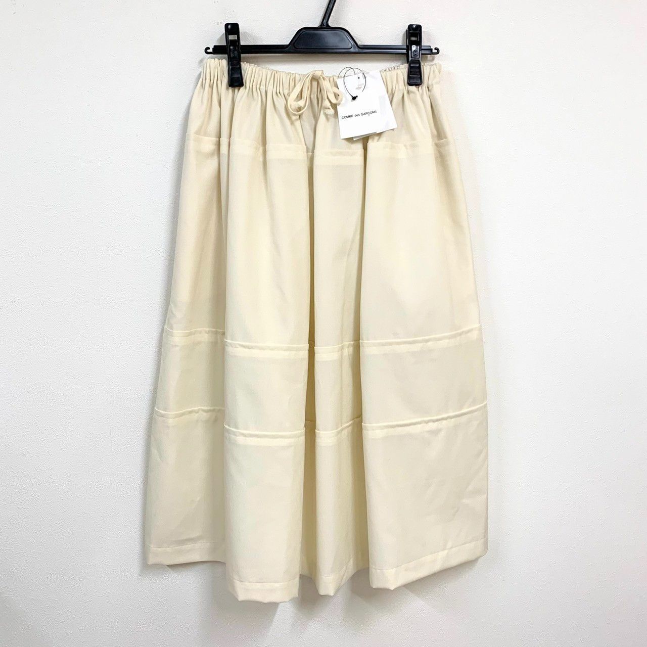 TAO COMME des GARCON S タオ|ウールギャザースカート|ONEサイズ|アイボリー| |TN-S010-051|AD2025|