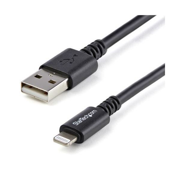 StarTech.com Lightning-USBケーブル 3m 8ピン オス -USB A オス ブラック USBLT3MB1本