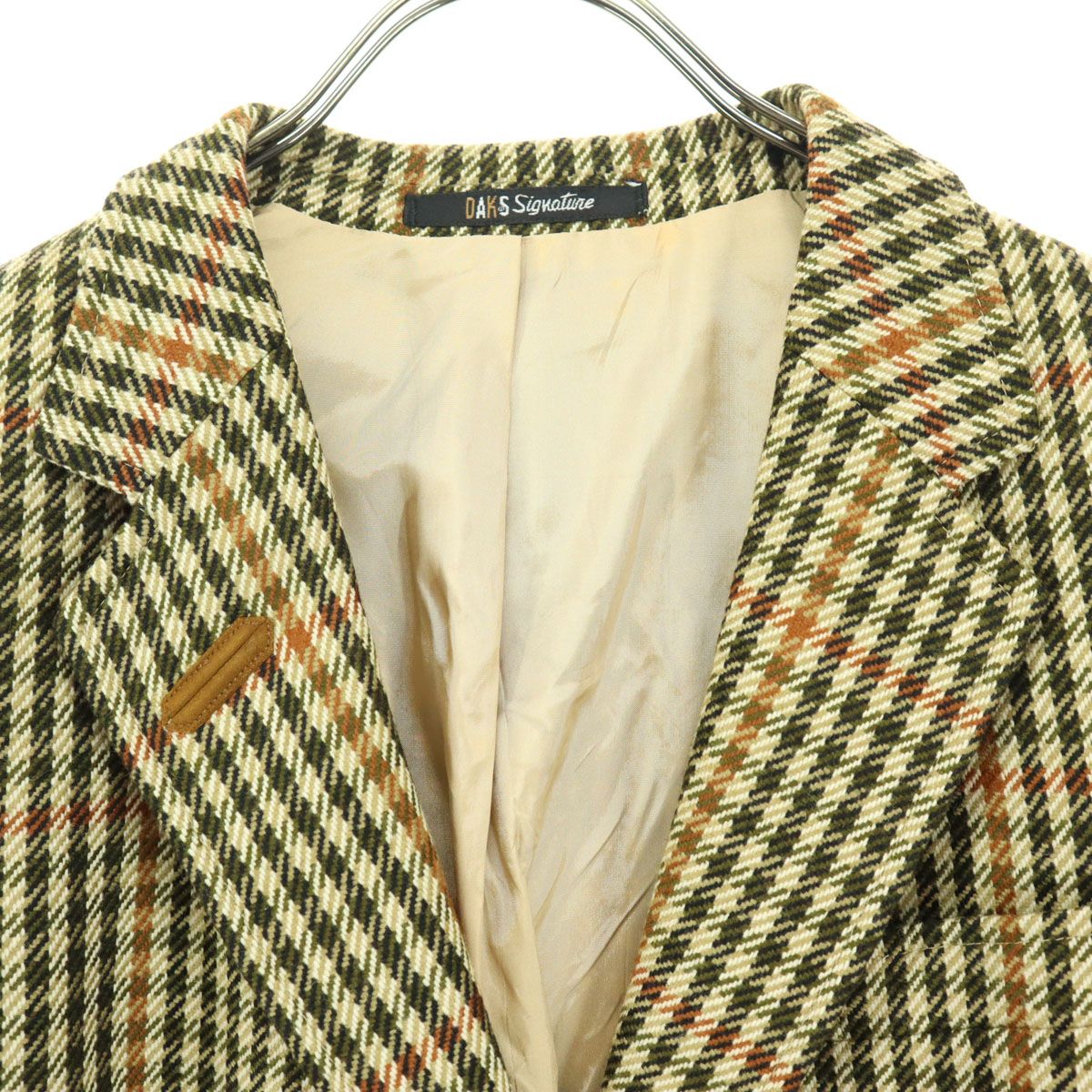 DAKS LONDON ダックスロンドン チェック柄 長袖 テーラードジャケット