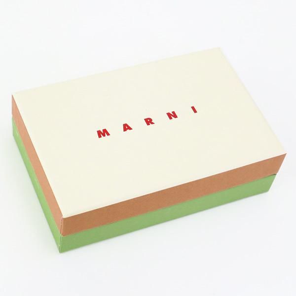 MARNI オリーブグリーン ホワイト キーケース マルニ MARNI PCMO0017U1 LV520 キーケース レディース レザー 6連