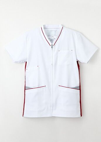 ナガイレーベン 男女兼用スクラブ FT-4502 Tバーガンディ