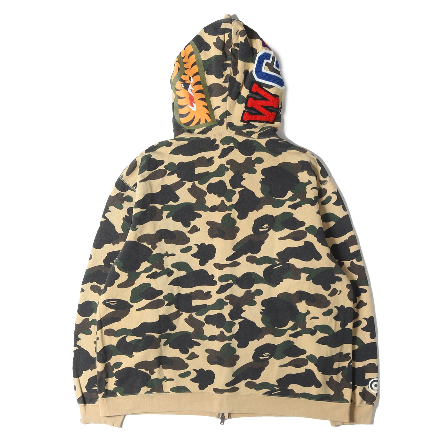 A BATHING APE イエローカモパーカー A BATHING APE - A Bathing Ape シャークパーカー イエローカモ
