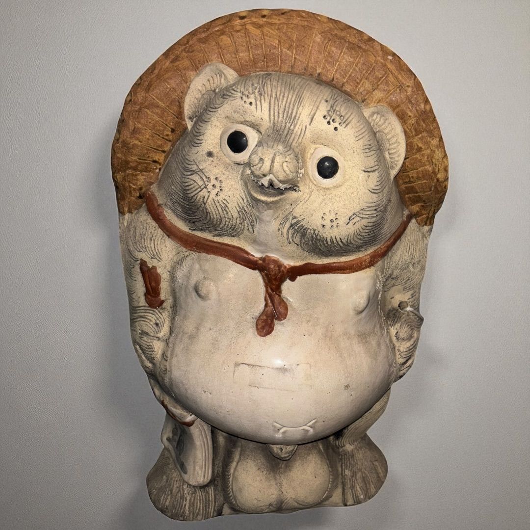 【引き取り限定】特大 古い信楽焼　狸 高さ115㎝ /骨董/古美術/美術品 楽天市場】福ひねり狸古信楽風 30号 93cm 超特大サイズ 信楽焼