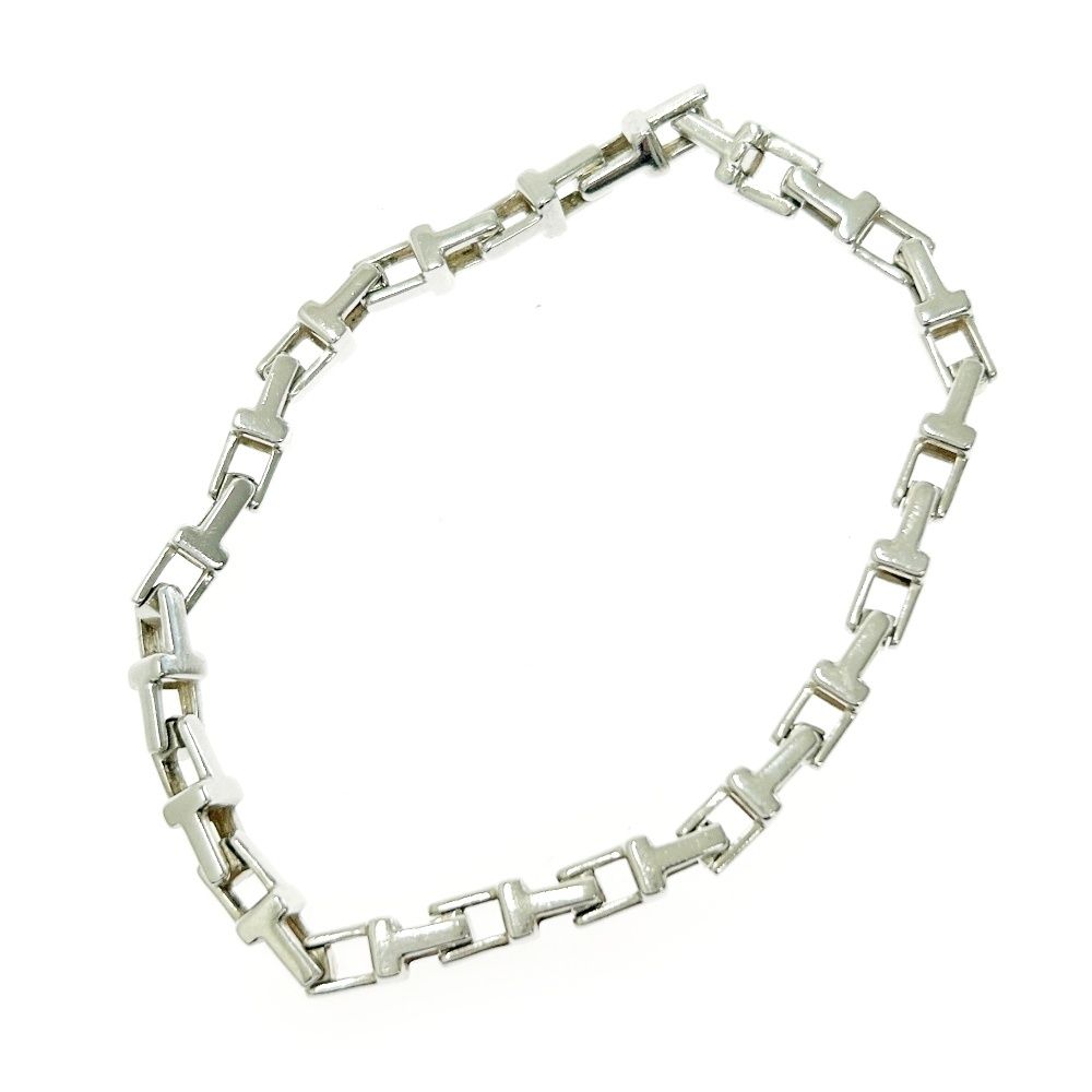TIFFANY-Co. ティファニー シルバー Tナロー チェーン ブレスレット 13.8g 925刻印 414054 ブレスレット