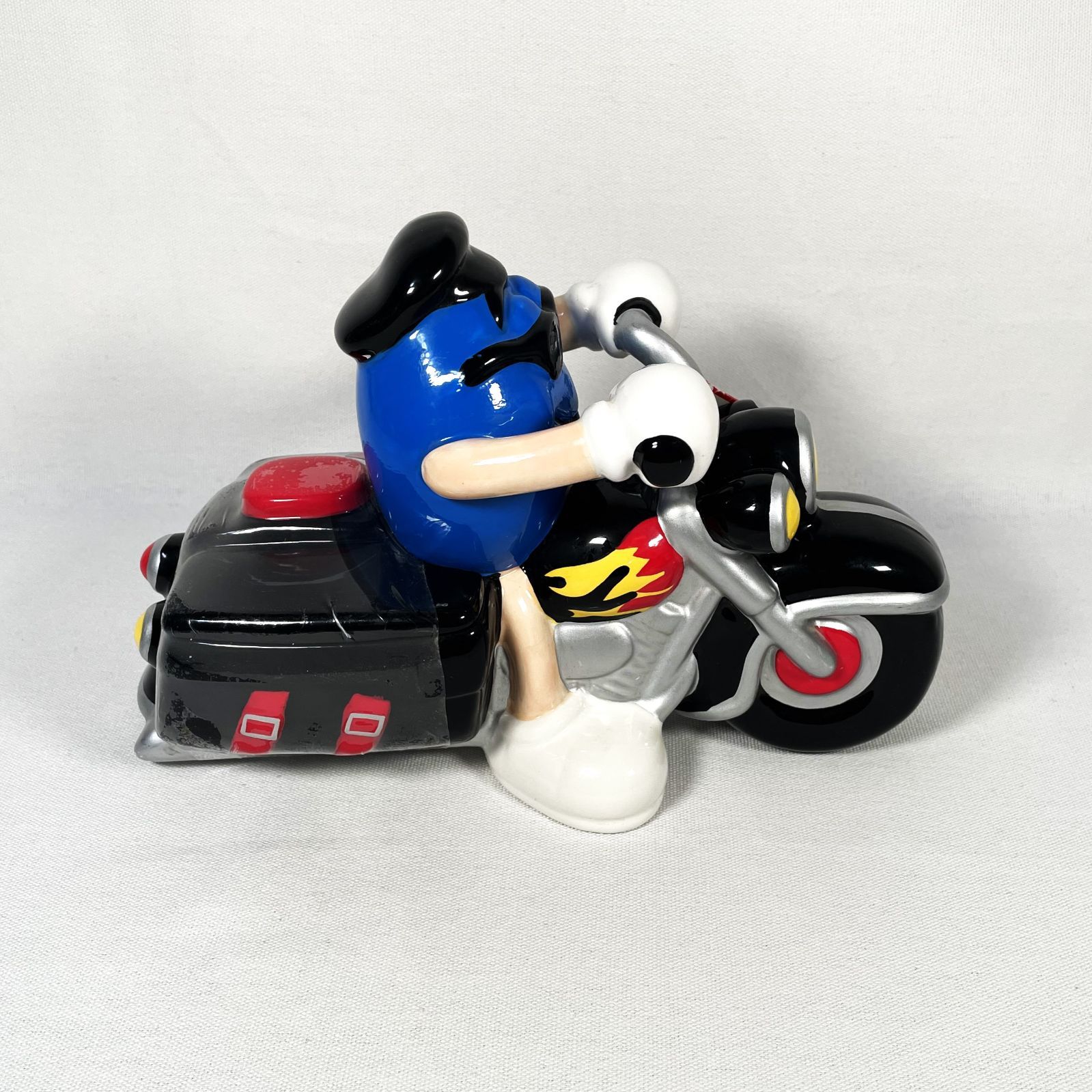 M&M Ceramic Motorcycle Candy Dish HotRod エムアンドエムズ バイク 