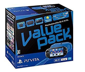  【中古】【非常に良い】PlayStation Vita Value Pack Wi-Fiモデル ブルー/ブラック【メーカー生産終了】 d2ldlup その他