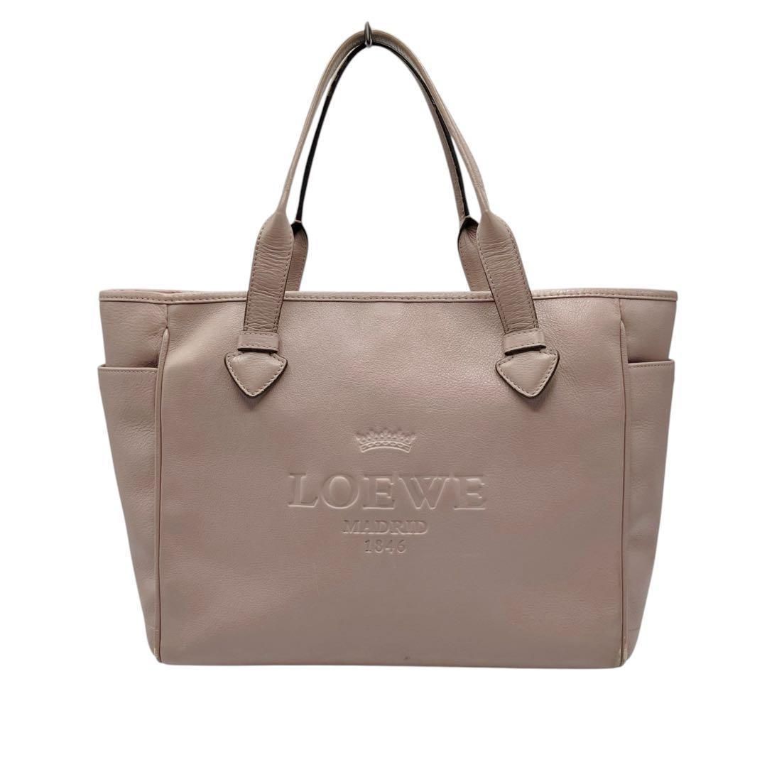 LOEWE ロエベ ヘリテージ スモール トートバッグ MAGENTA 心斎橋店にて