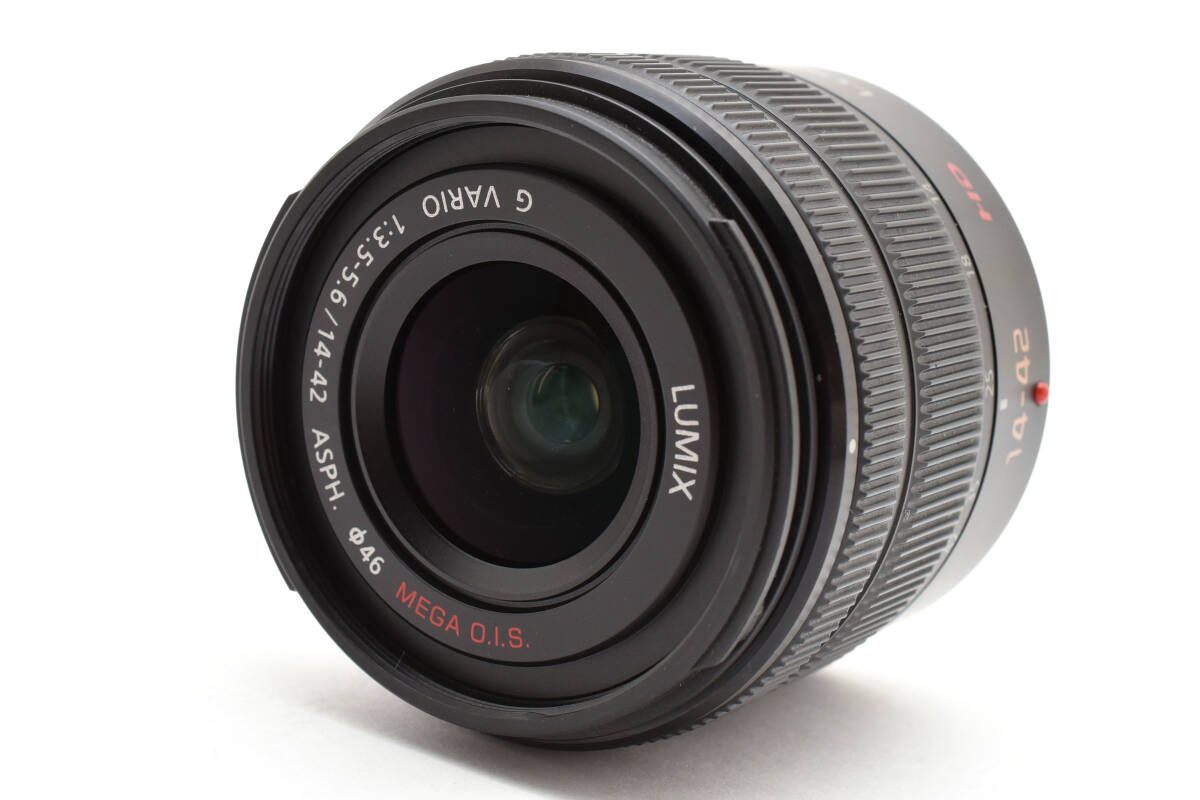 Panasonic パナソニック LUMIX G VARIO 14-42mm F3.5-5.6 II ASPH. MEGA O.I.S. H-FS1442A ブラック L66 6607
