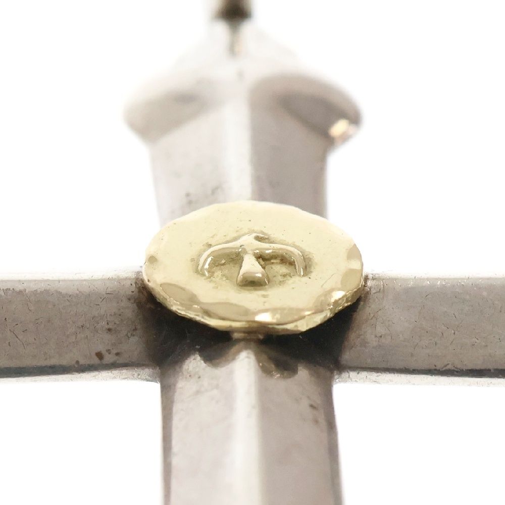 goro's ゴローズ メタル付きクロス シルバー ネックレストップ goro's