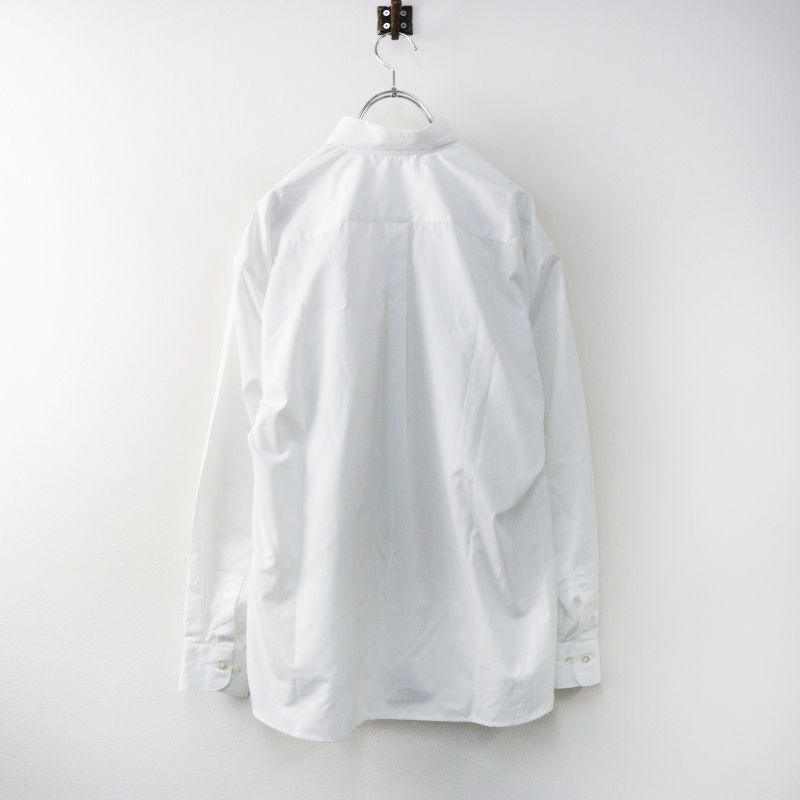 美品 定価3.8万 ジェービーアタイア J.B. ATTIRE Paris white shirts シャツ 1/ホワイト ロゴ刺繍 前開き 長袖 【2400014466706】 美品 定価3.8万 ジェービーアタイア J.B. ATTIRE Paris white shirts