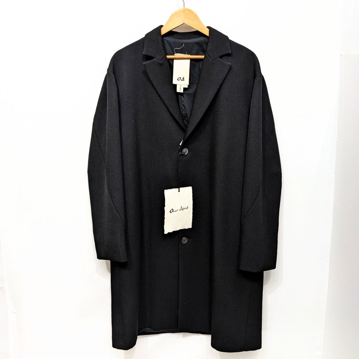 20AW Omar Afridi オマールアフリディ TWISTED SLEEVE CHESTER COAT チェスターコート ブラック L  イングランド製 ウール 定価13万円 - メルカリ