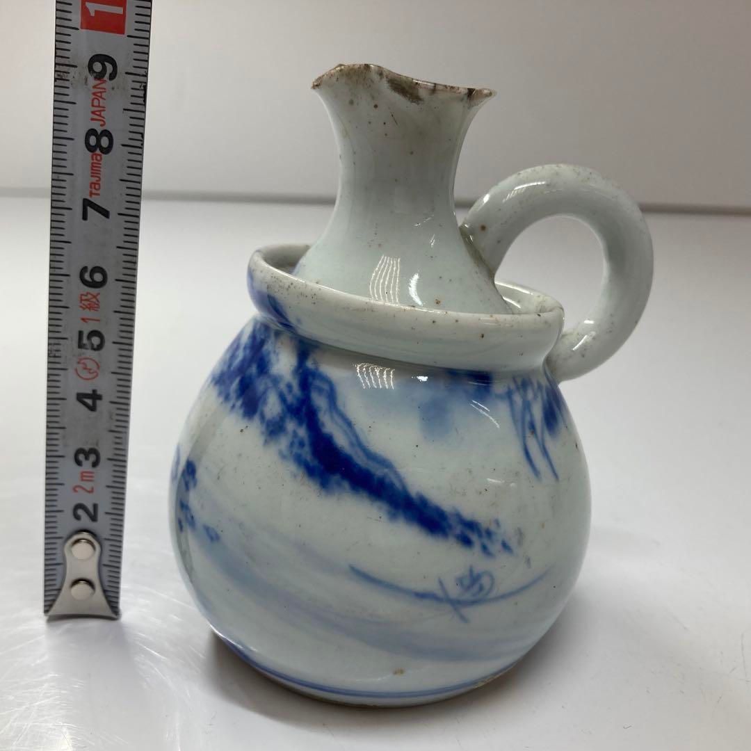 京名工 文平造 染付 水指 タヒチ 東さ5-0720