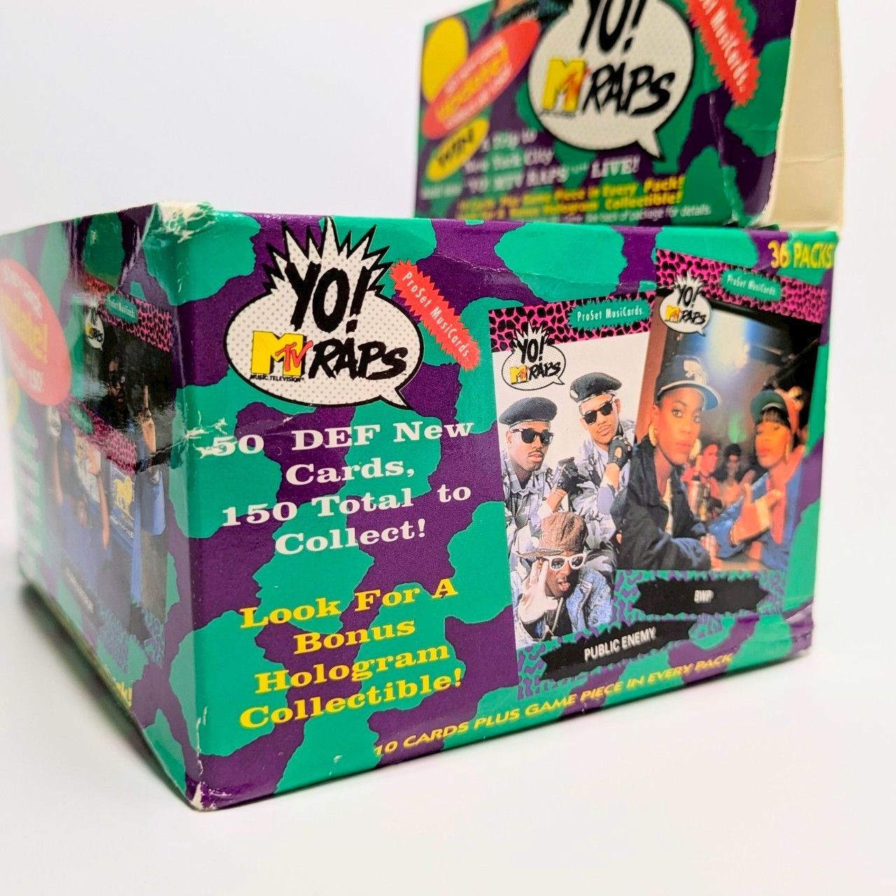 YO! MTV RAPS カードボックス 36パック　未開封 ☆送料無料！☆ 1991年製 【 YO! MTV RAPS SERIES 2 】トレーディング
