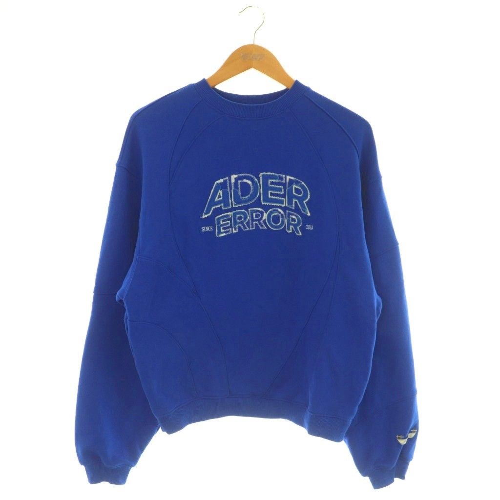 【関税込み】ADER error ブルー Langle スウェットシャツ 関税込み】ADER error ブルー Langle スウェットシャツ Blue
