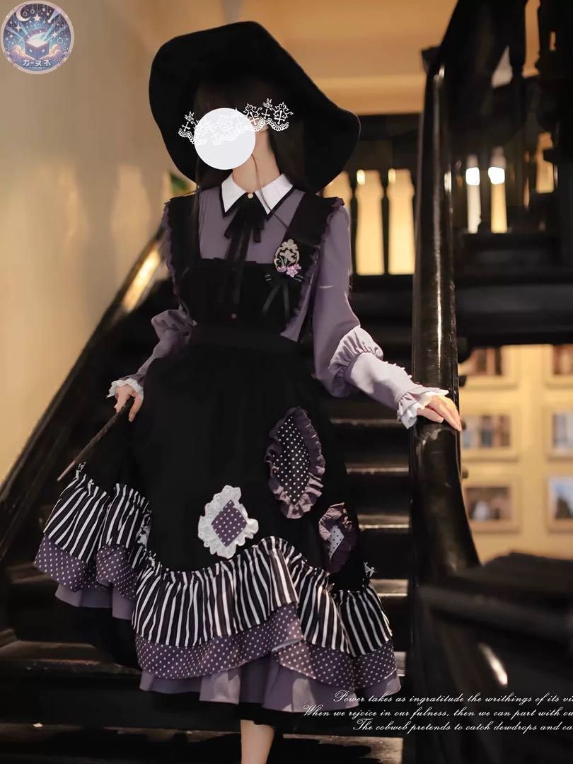 ロングワンピースセット エプロン