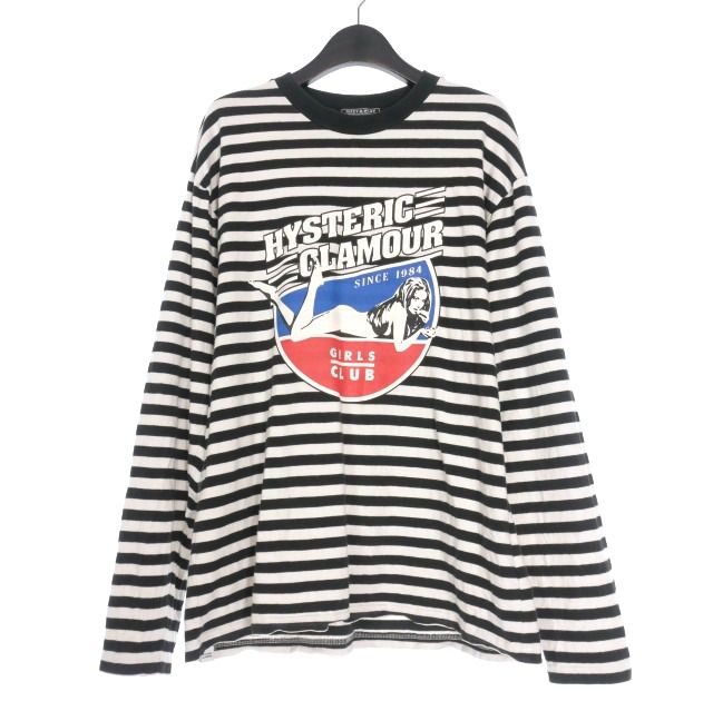 hysteric glamour ヒステリックグラマー ロンt ボーダー HYSTERIC GLAMOUR ヒステリックグラマー ボーダーロンT ヒステリック