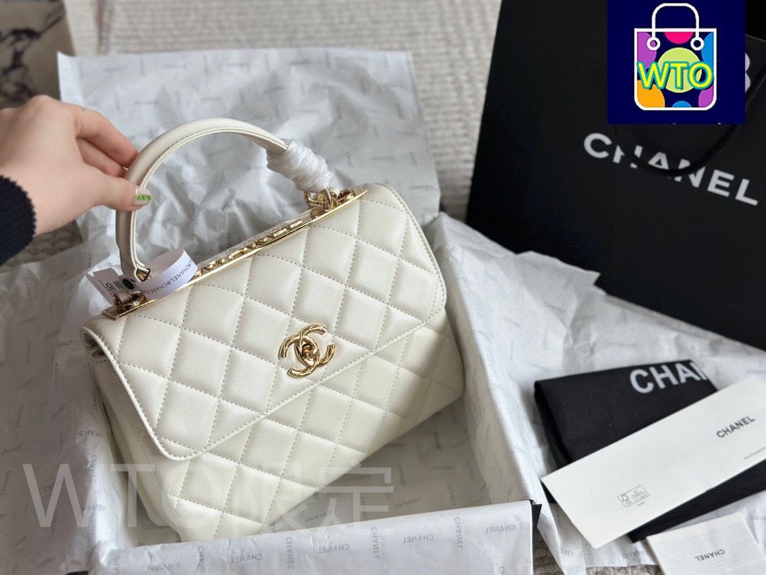 今日特価】Chanel トレンディ CC ブラックヴィンテージバッグ