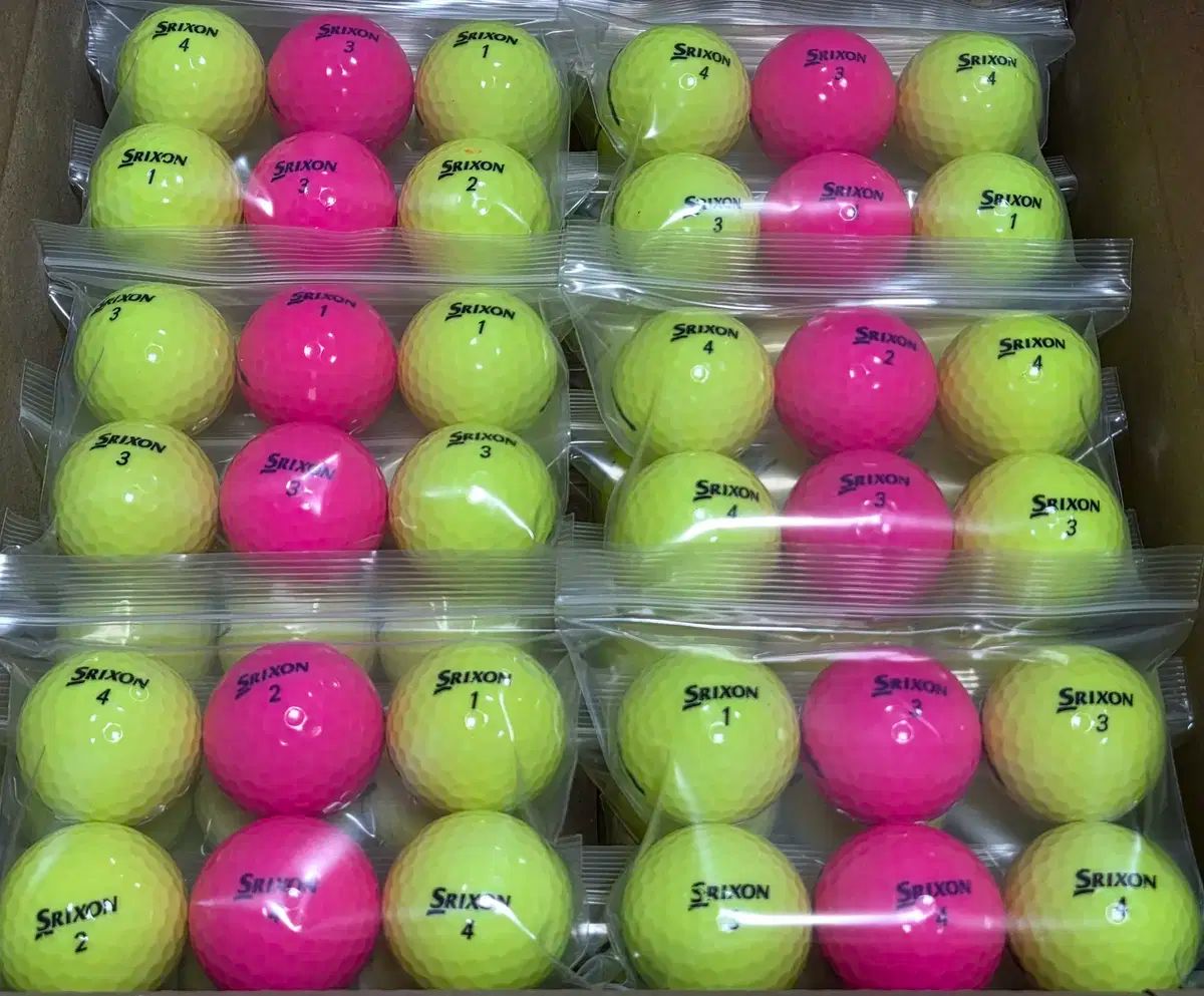 SRIXON スリクソン A レベル グロス カラー ロストボール 120 区 ゴルフボール <무료배송>