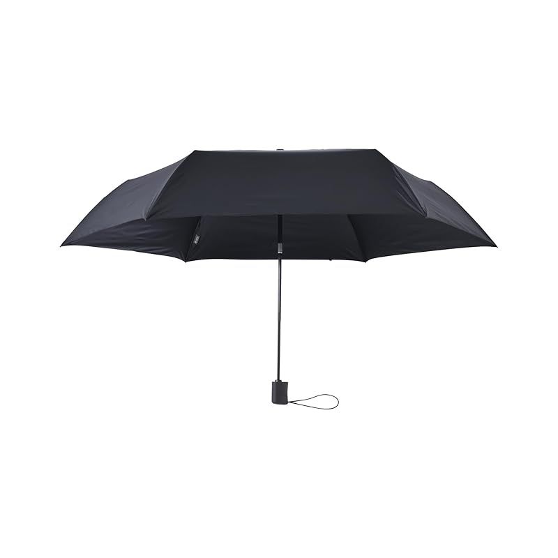 【新着商品】アンベル(Amvel) 折りたたみ傘 折りたたみ雨傘 風に強い傘 強力撥水 遮光100％ UVカット100% UPF50+ 省スペース フラット 大きめ VERYKAL LARGE Flat 260g (Black)