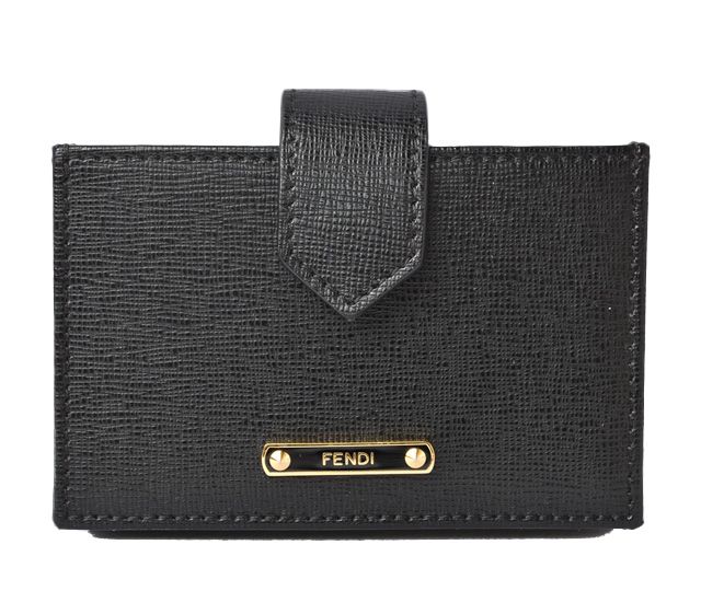⭐︎専用　FENDI 名刺入れ フェンディ カードケース/名刺入れ レザー ブラック/ゴールド