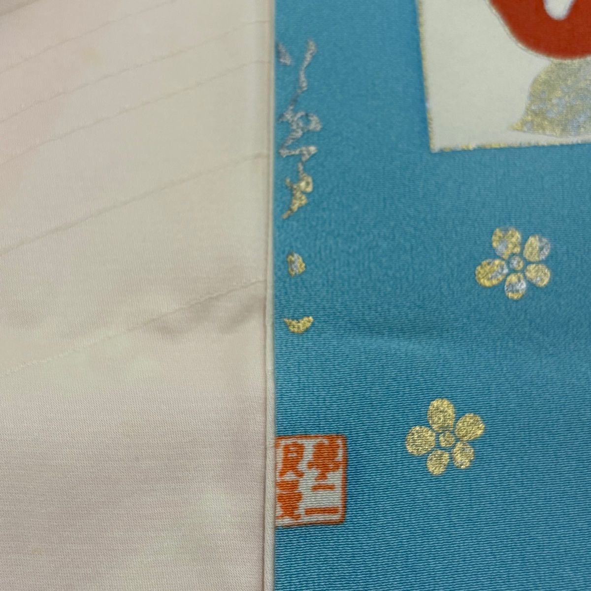 振袖 身丈160.5cm 裄丈67cm M 袷 夢二浪漫 鈴乃屋 落款 糸巻き