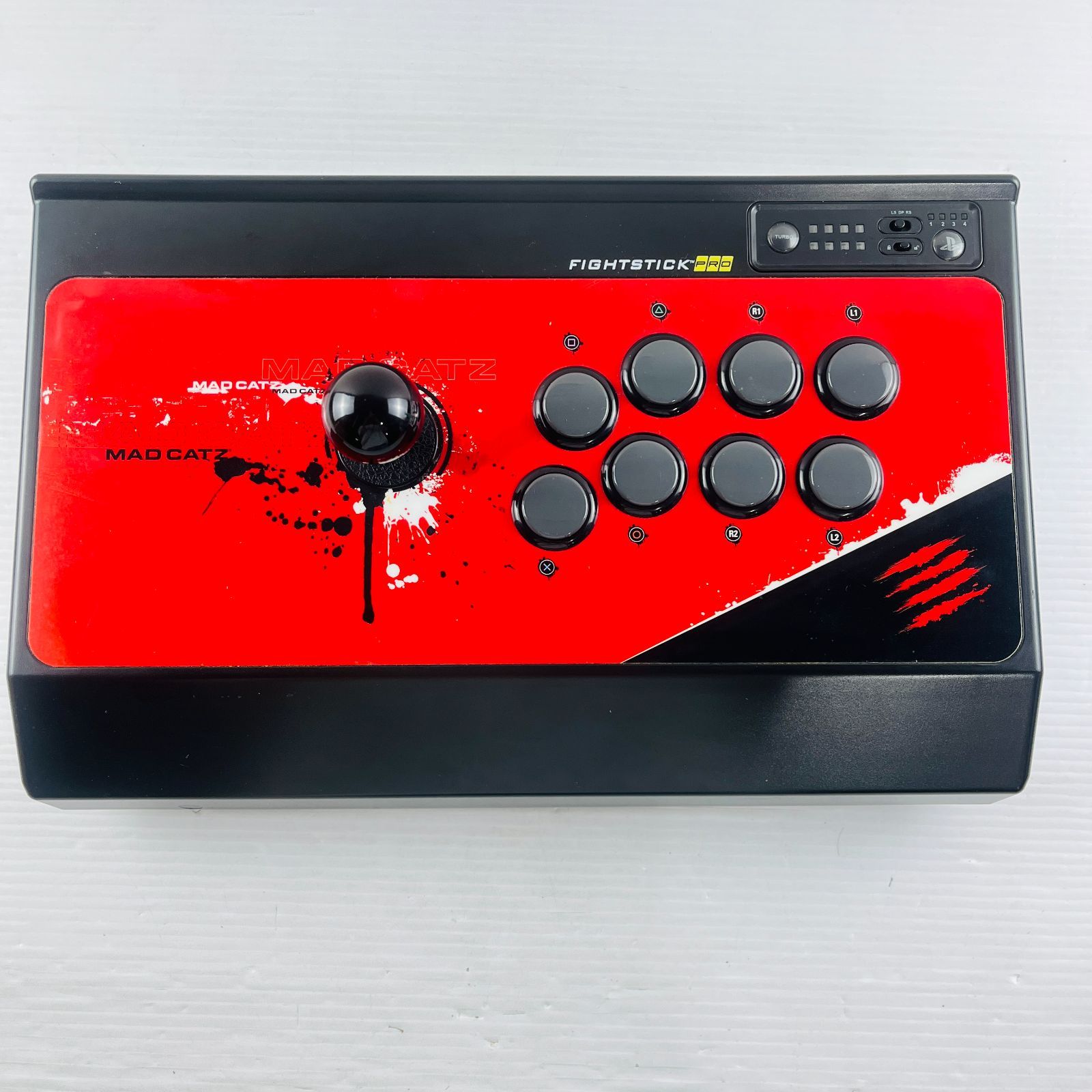 362 ★動作確認OK!!/ステッカー付!!★ PS3対応 Arcade FightStick PRO アーケードファイトスティックプロ MadCatz マッドキャッツ MC3-FS-MC-PRO アケコン 2013年 格闘ゲーム