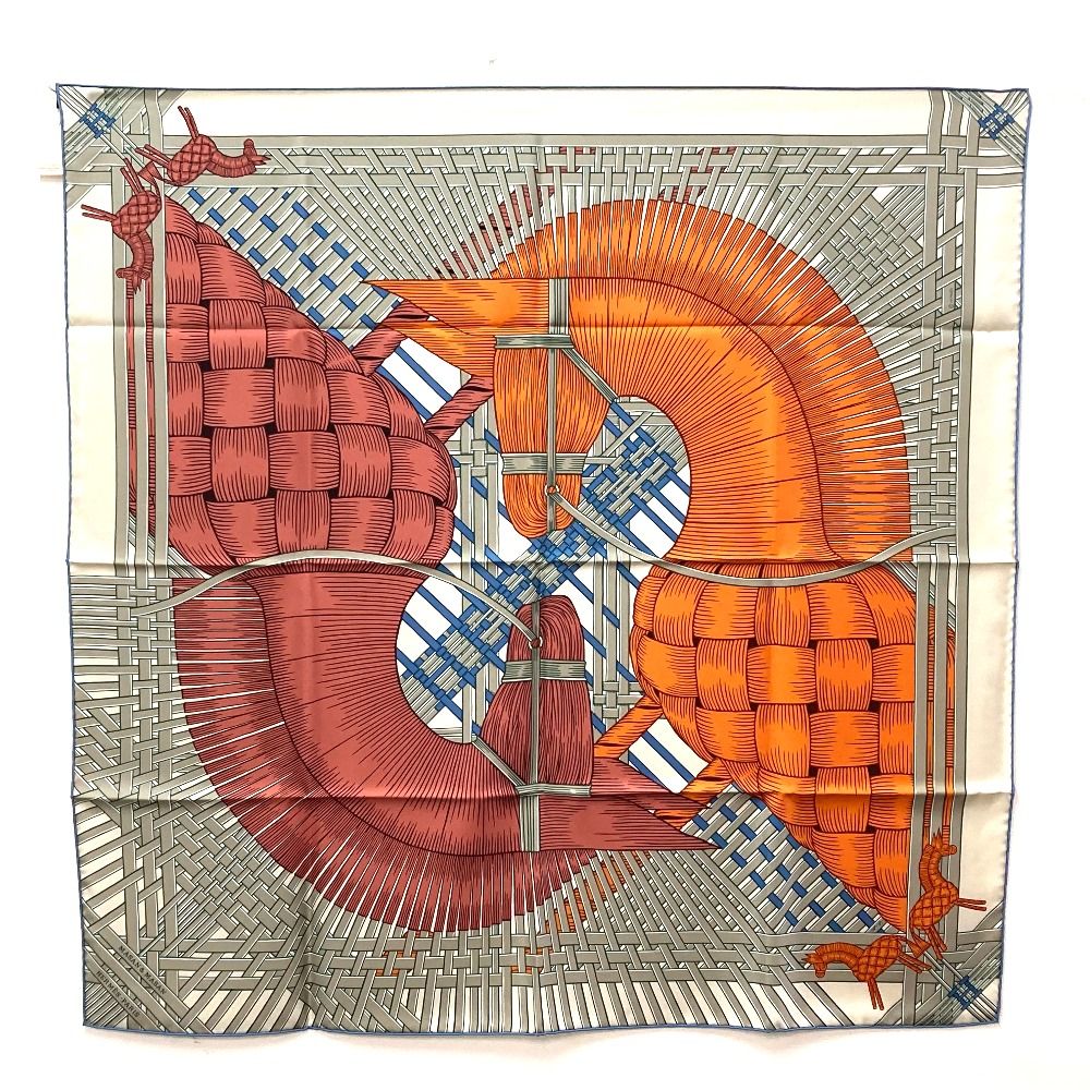 エルメス　スカーフ　マサンマサン　新品未使用 エルメス マサンマサン カレ90 スカーフ シルク レディース 未